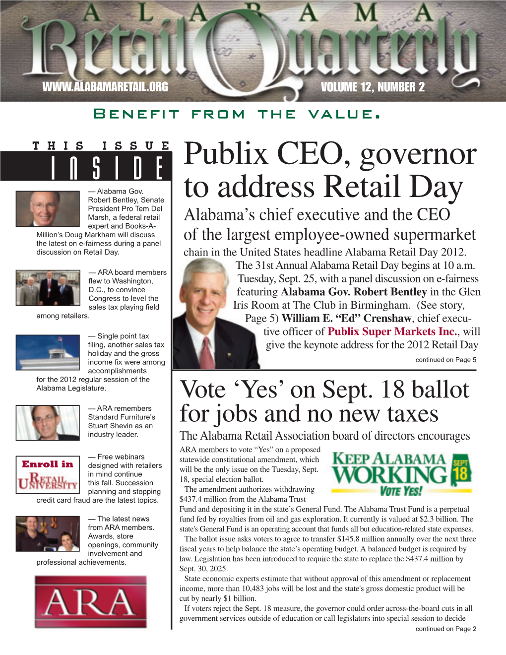 Publix CEO, Governor to Address Retail