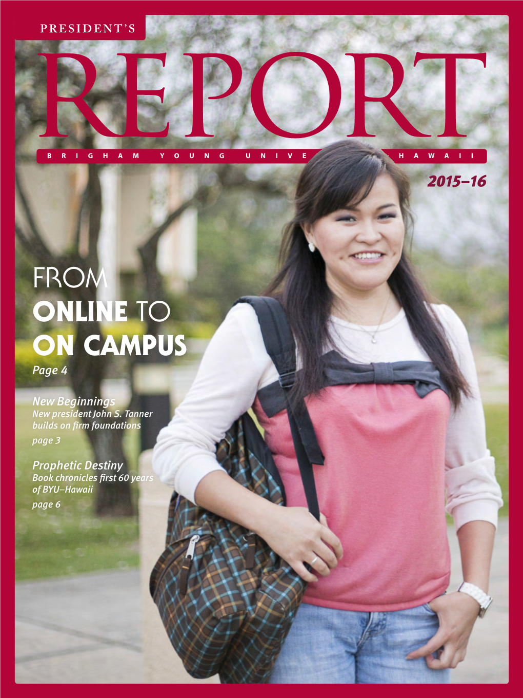 FROM ONLINE to on CAMPUS Page 4