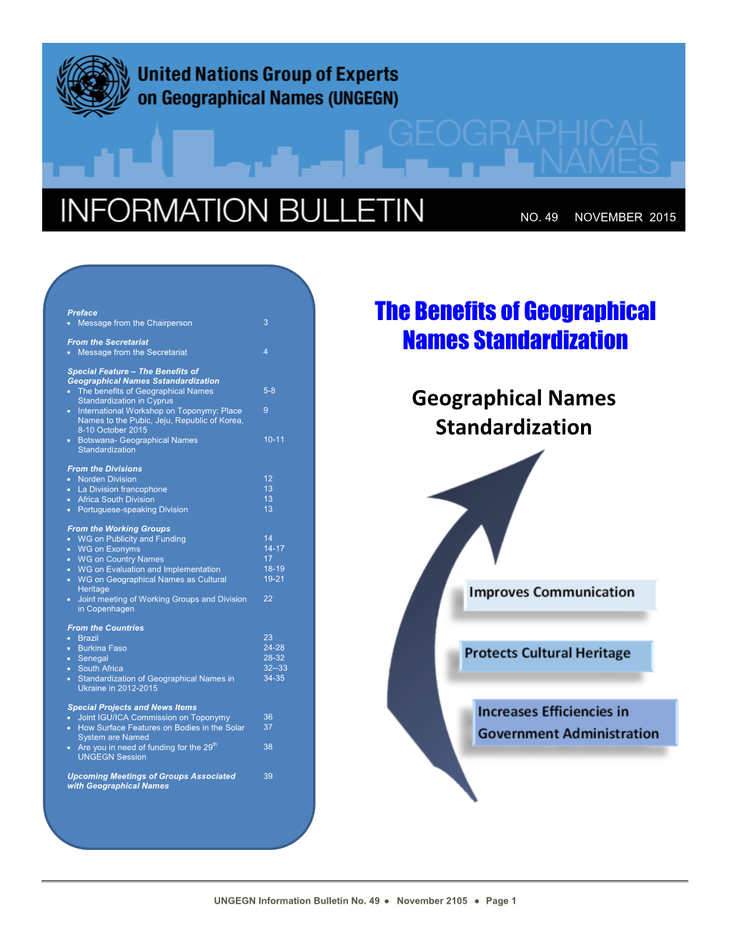 UNGEGN Information Bulletin Number 49