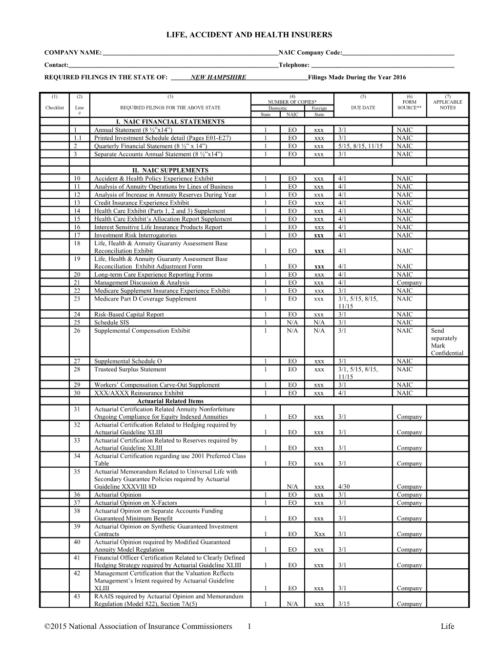 Life, Accident and Health Insurers s1