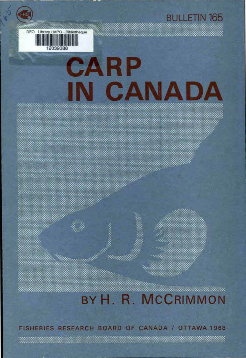 Carp in Canada the Carp, Ci'prinll.^ Curpio - H