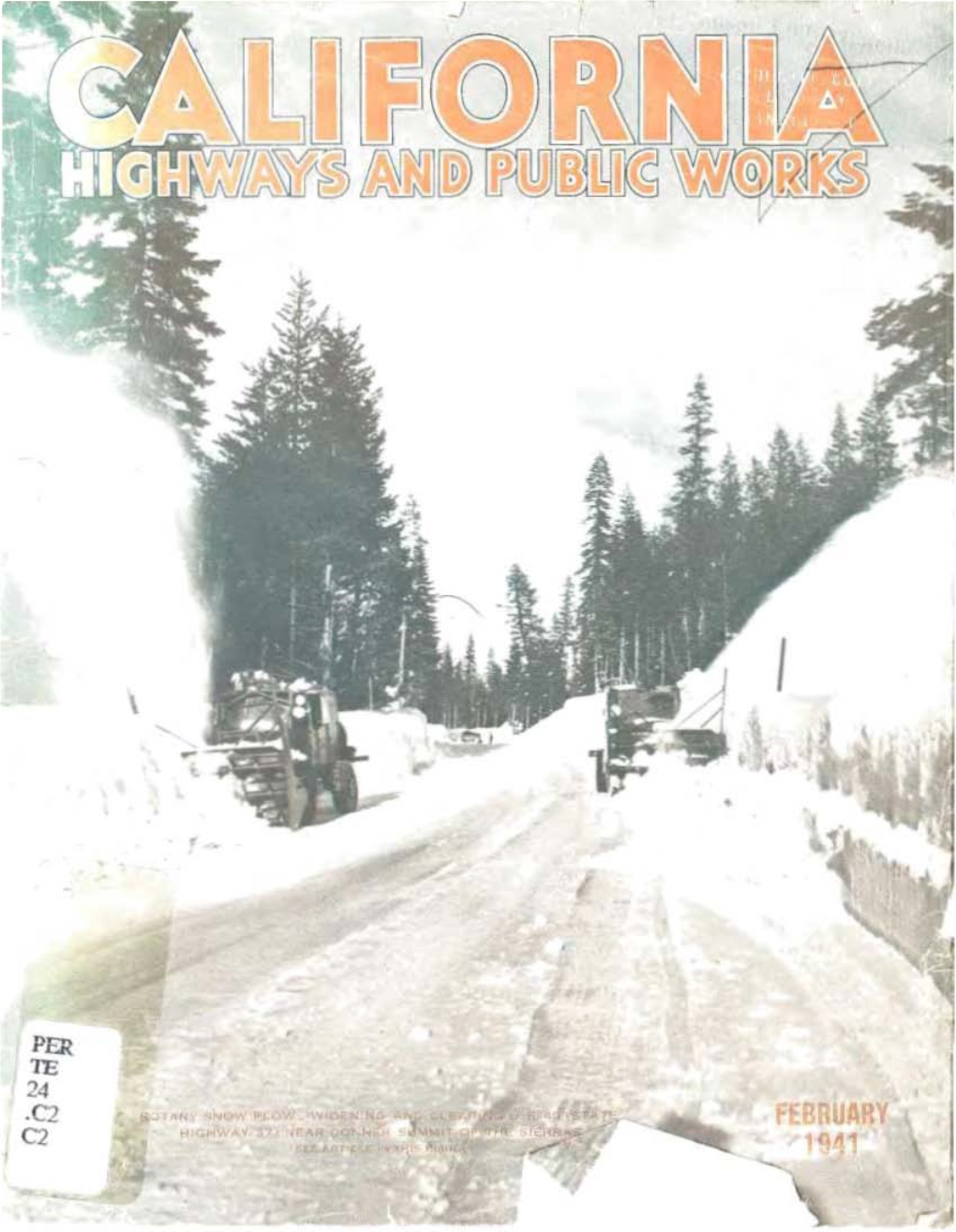 California Highways and Public Works, February 1941