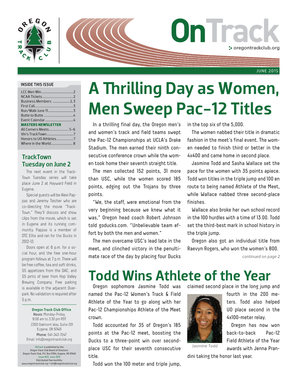 A Thrilling Day As Women, Men Sweep Pac-12 Titles