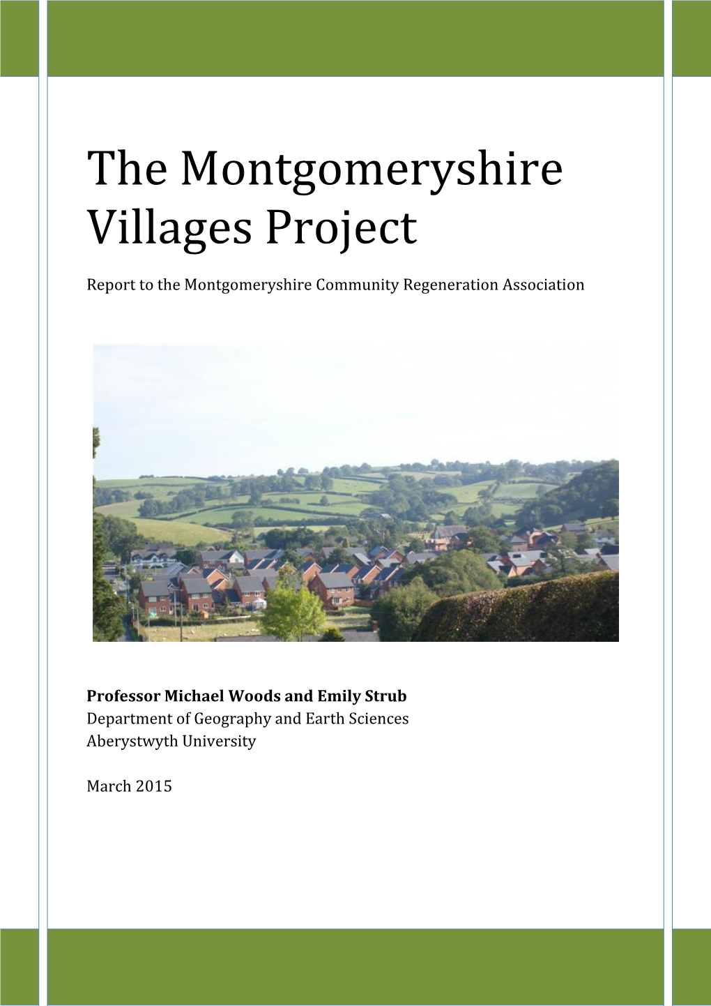 The Montgomeryshire Villages Project