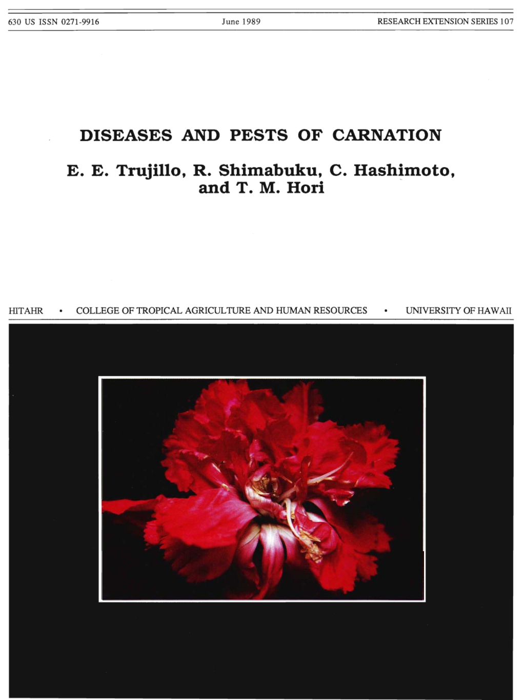 Diseases and Pests of Carnation