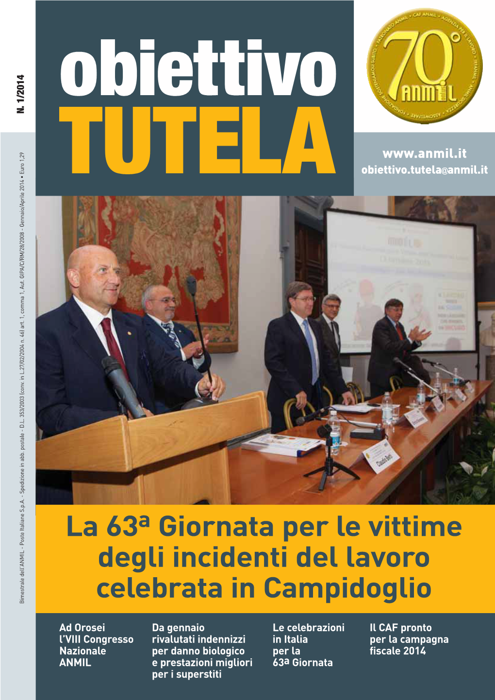 La 63 Giornata Per Le Vittime Degli Incidenti Del Lavoro Celebrata in Campidoglio