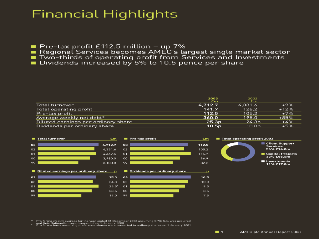 AMEC Annual Report 2003