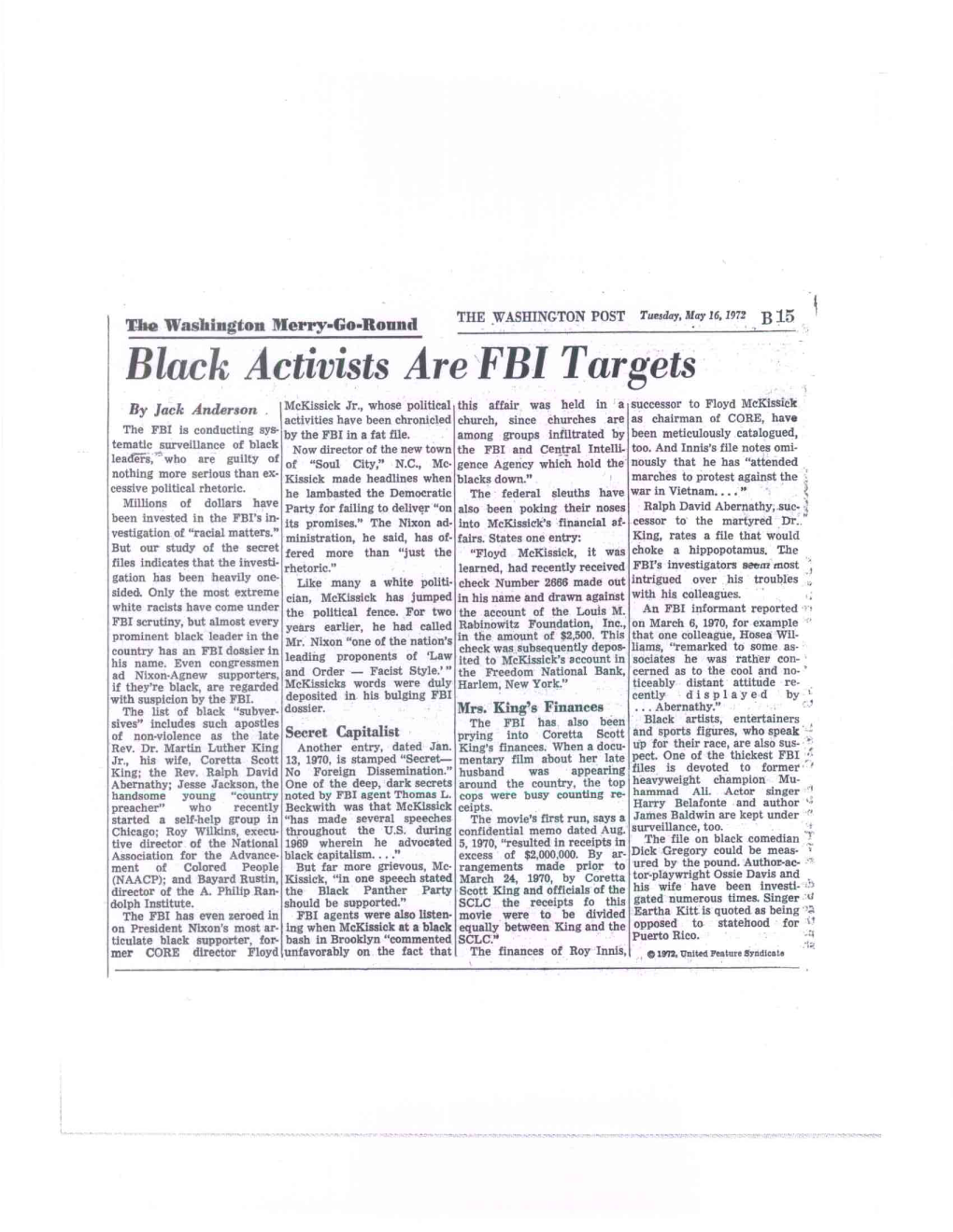 Black Activists Are FBI Targets