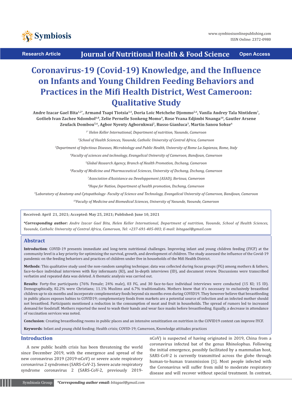 (Covid-19) Knowledge, and the Influence on Infants and Young