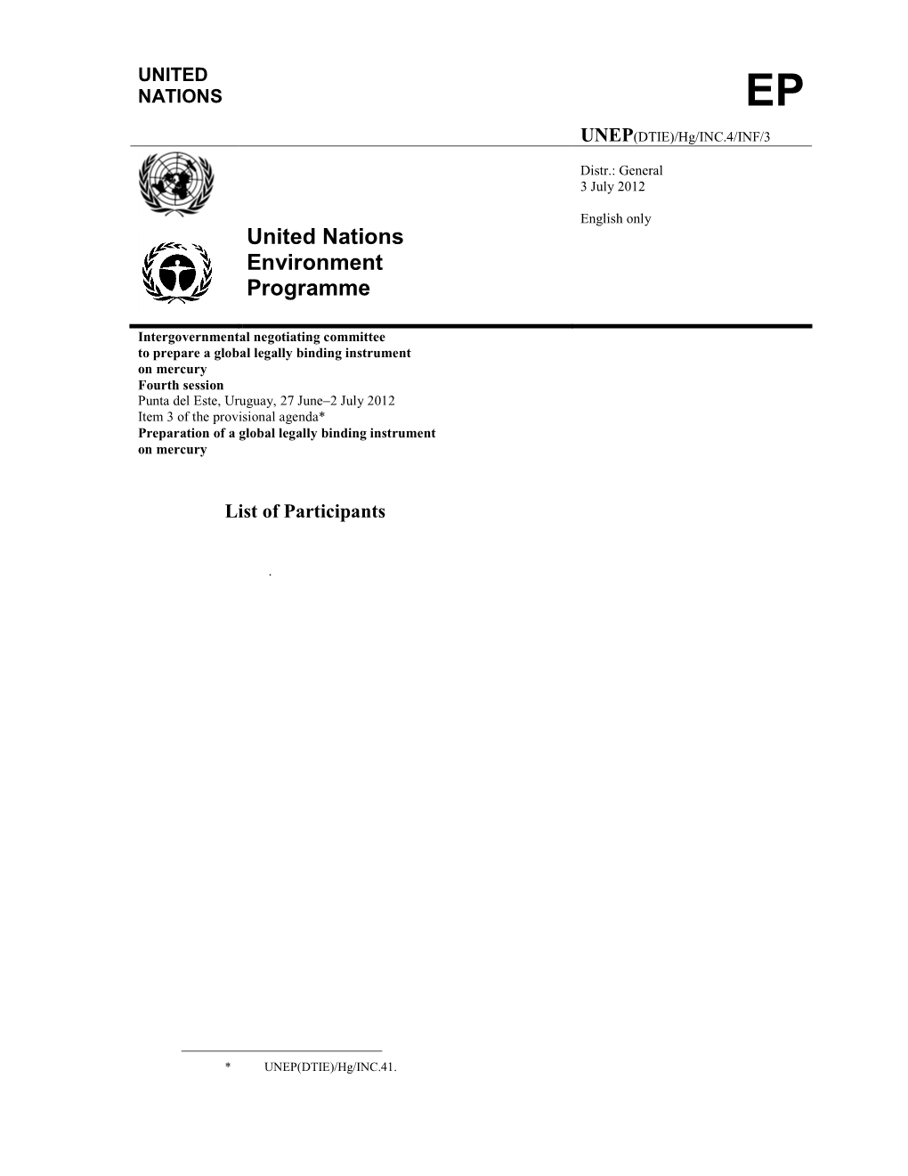 United Nations Environment Programme