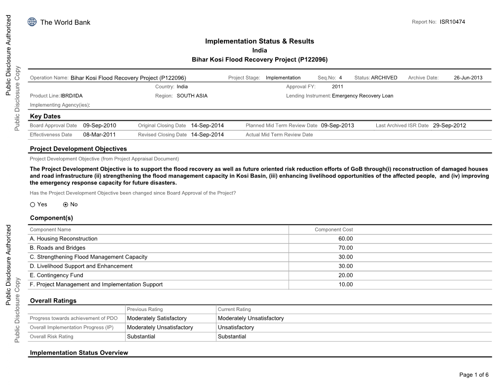 World Bank Documents