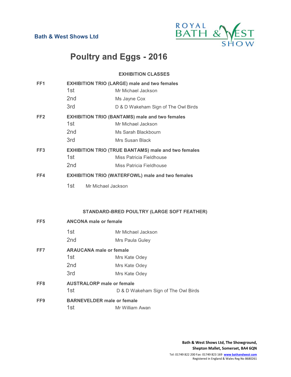 Poultry and Eggs - 2016