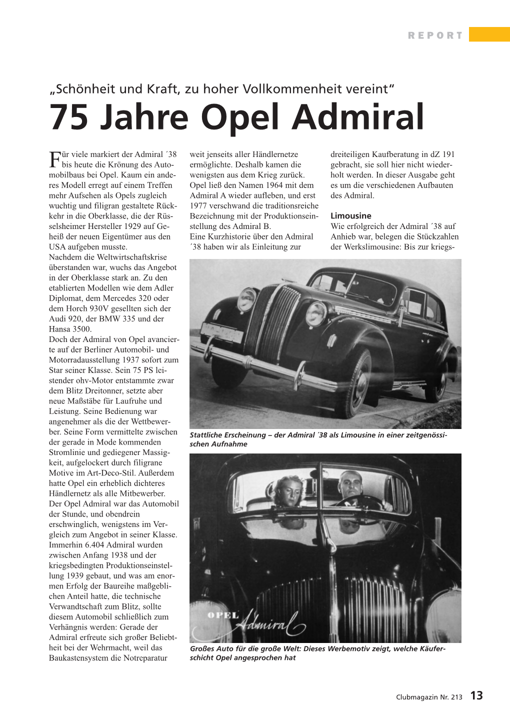 75 Jahre Opel Admiral