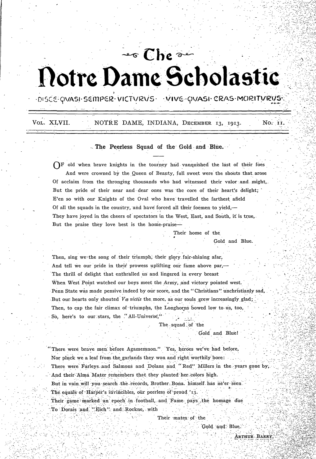 Notre Dame Scholastic Football Review