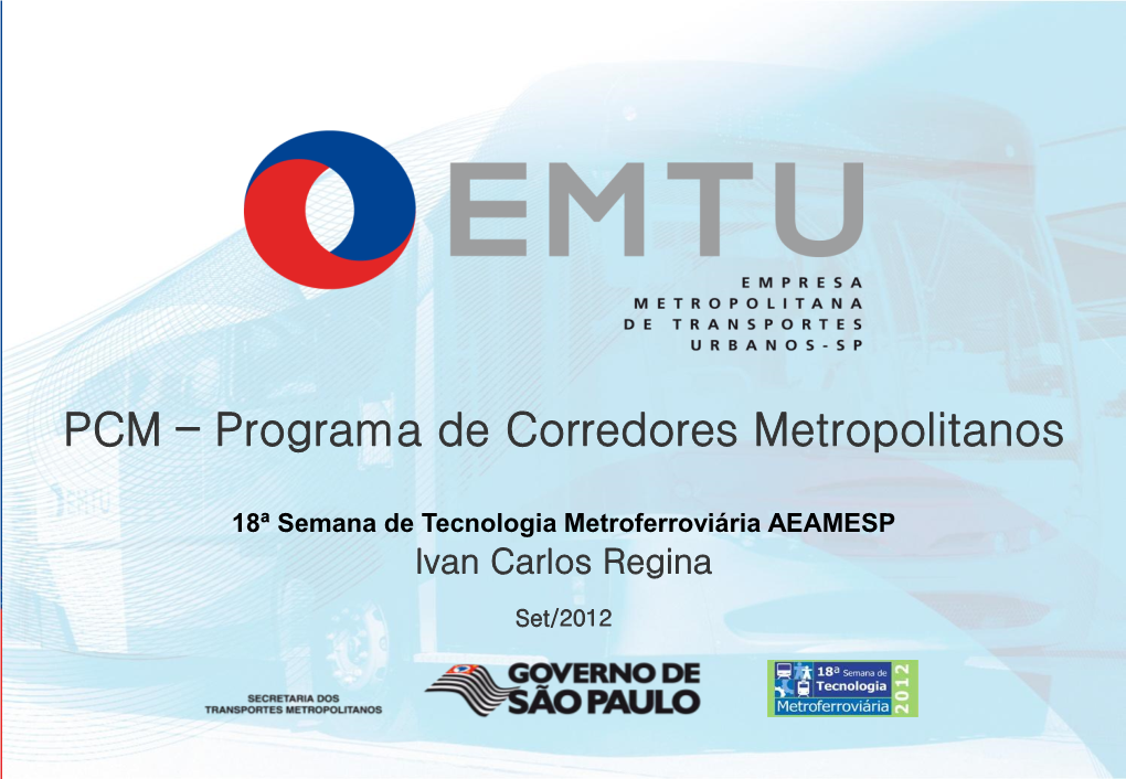 Programa De Corredores Metropolitanos