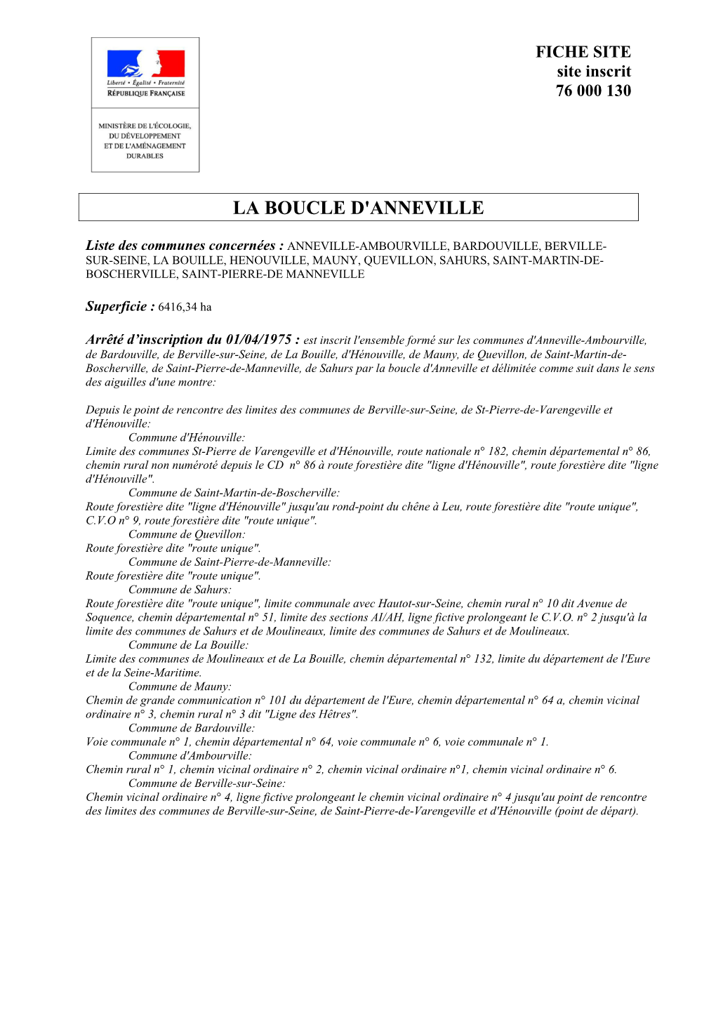 La Boucle D'anneville