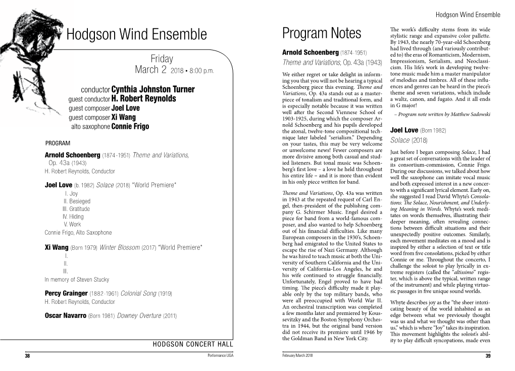 Hodgson Wind Ensemble