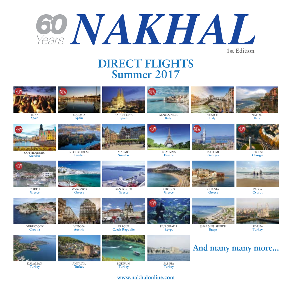 DIRECT FLIGHTS Summer 2017