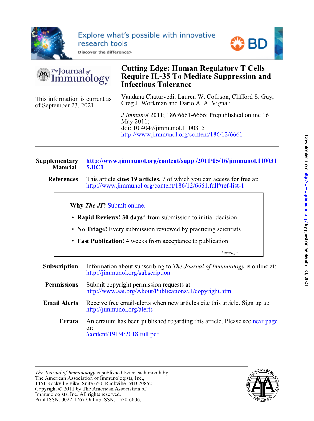 Infectious Tolerance Require IL-35 to Mediate Suppression and Cutting