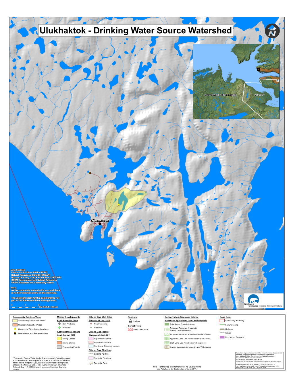 Ulukhaktok Drinking Water Source Watershed (2013)