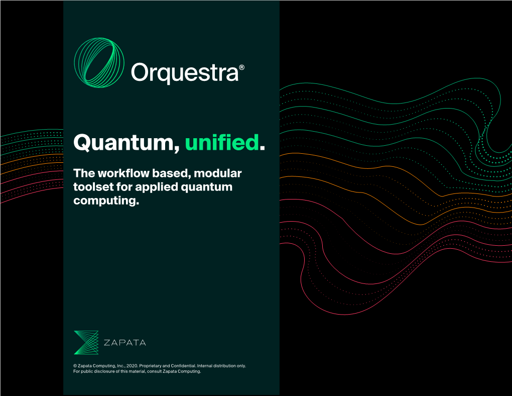 Quantum, Unified. the Workflow Based, Modular Toolset for Applied Quantum Computing