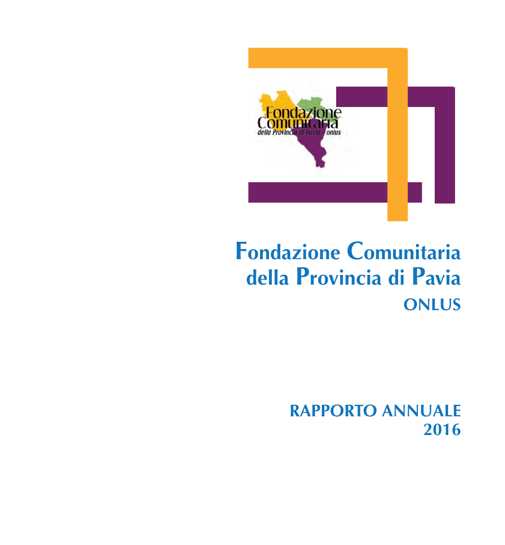 Fondazione Comunitaria Della Provincia Di Pavia ONLUS