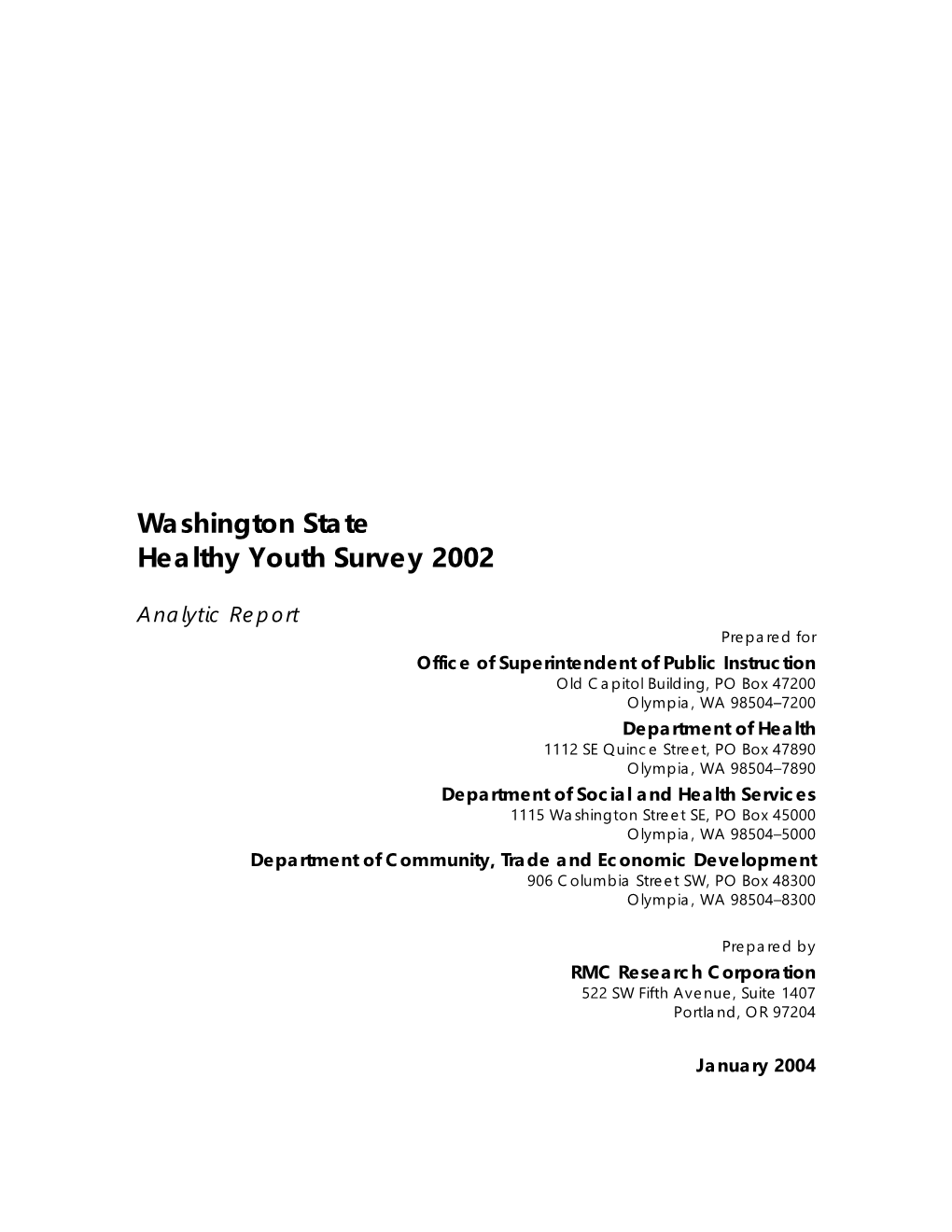 2002 Analytic Report