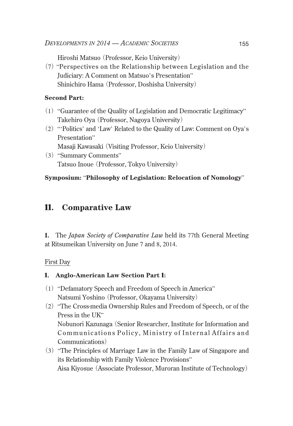 11. Comparative Law