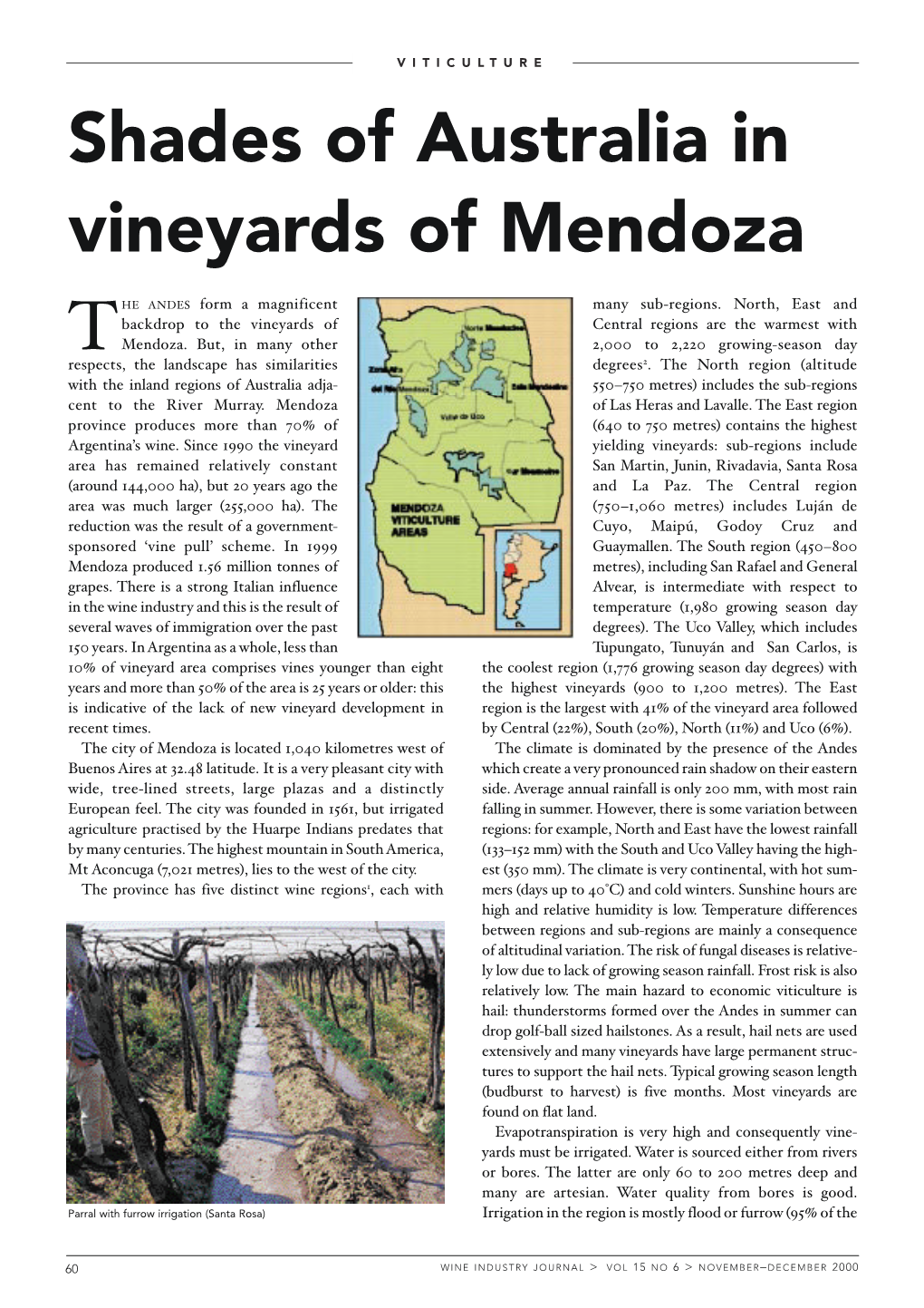 Shades of Australia in Vineyards of Mendoza