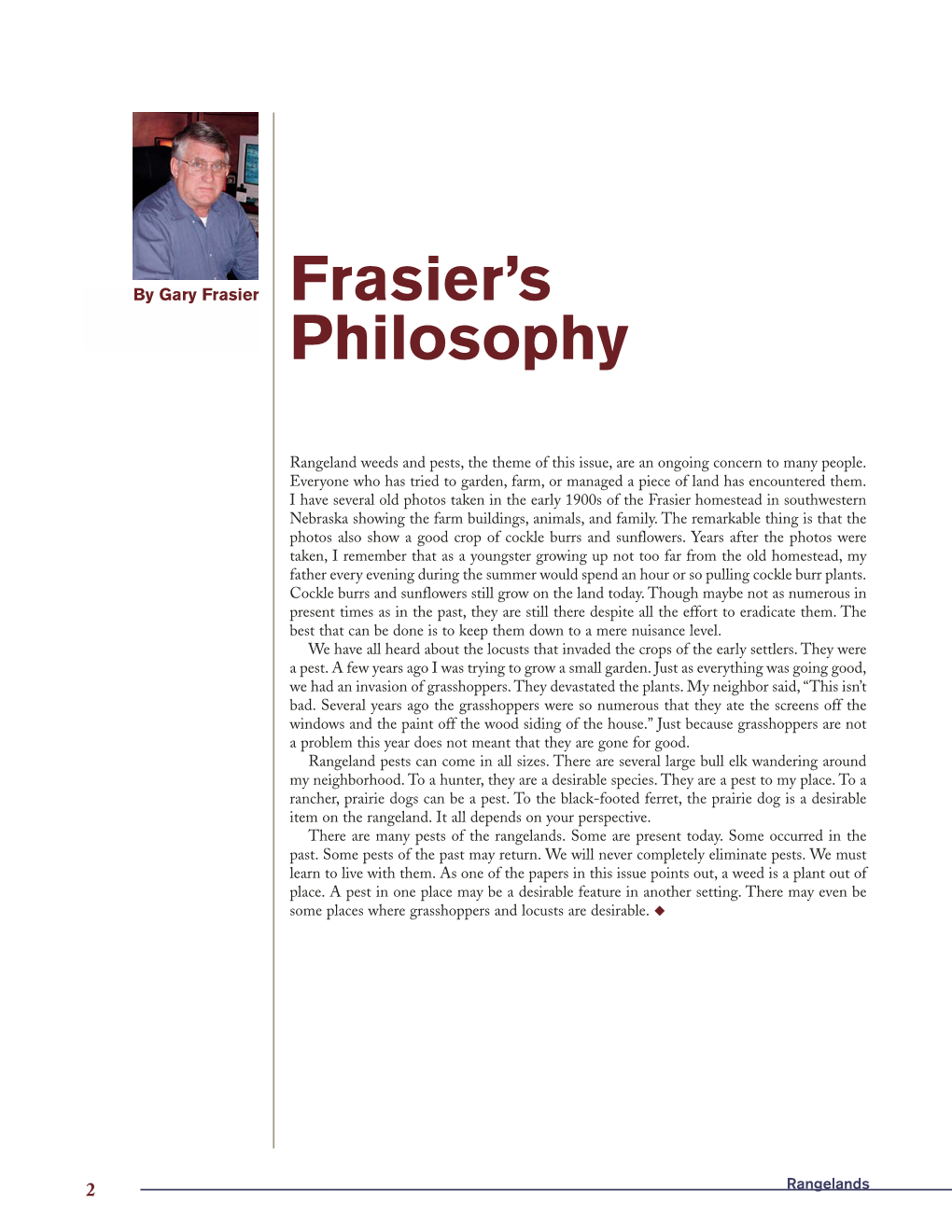 Frasier's Philosophy