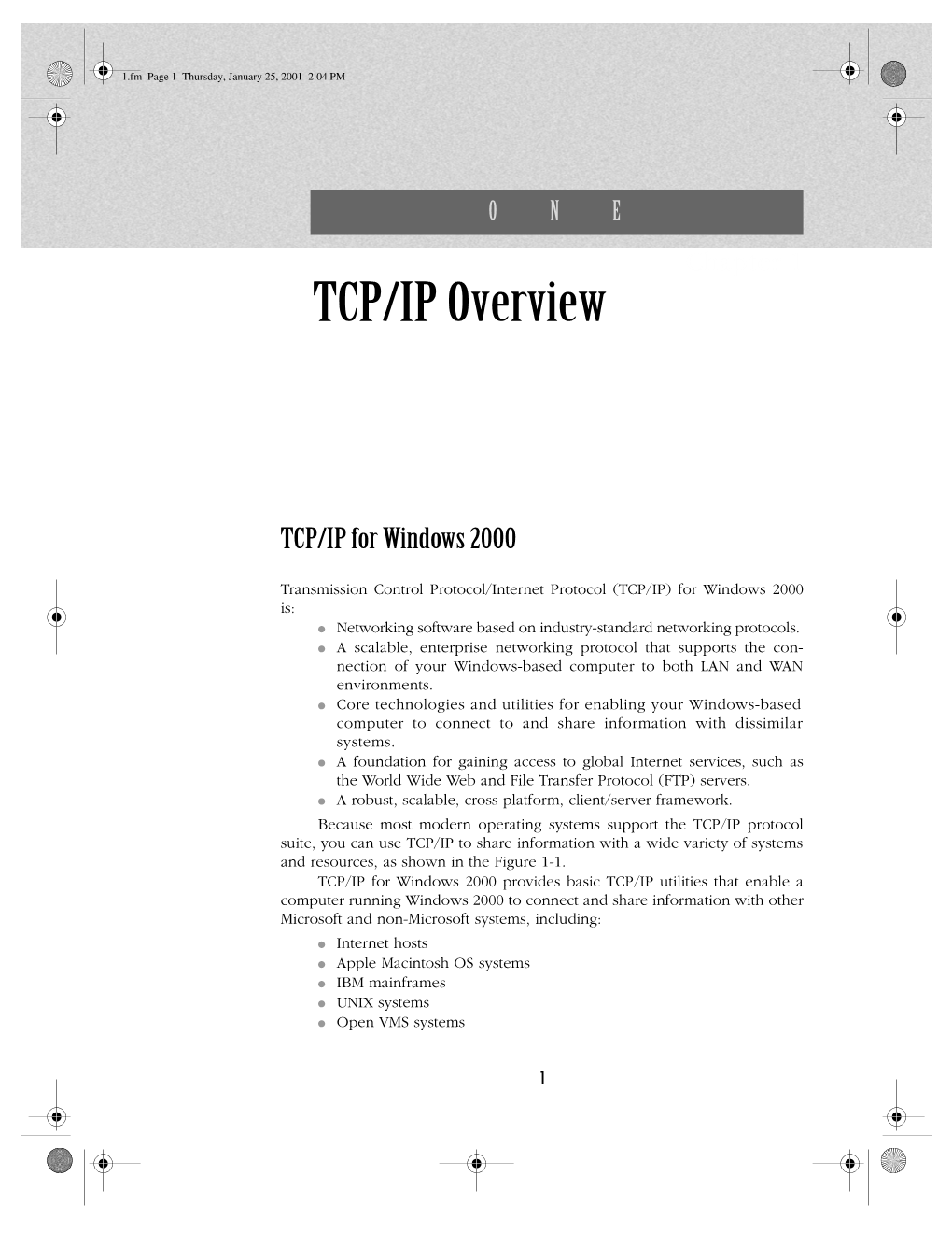 TCP/IP Overview