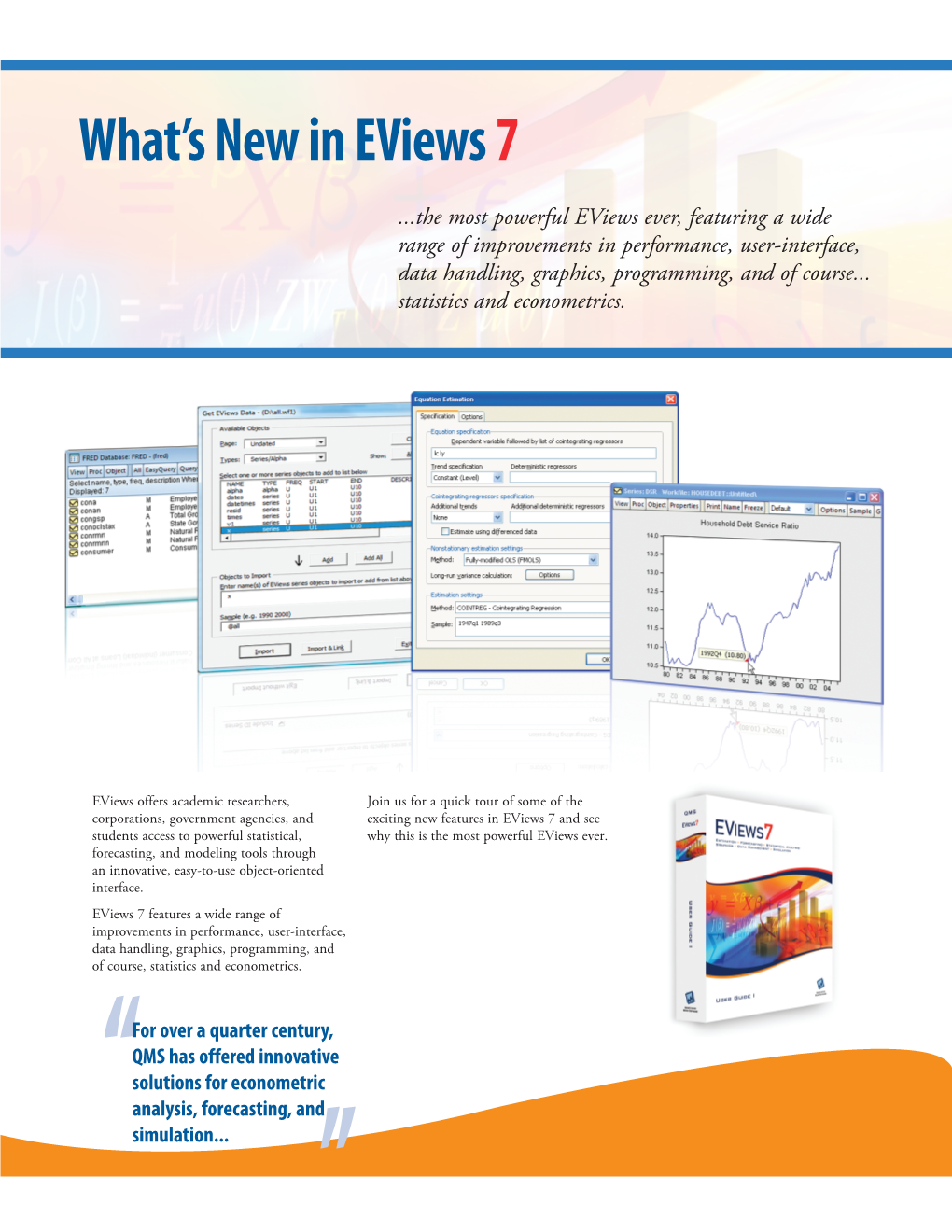 What's New in Eviews 7