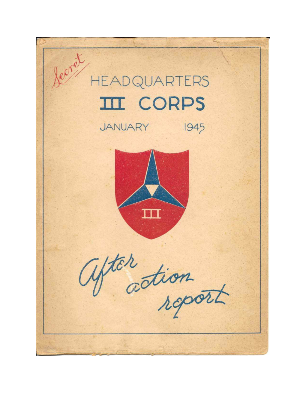 1"Headquarters | Wt Corps January 1945