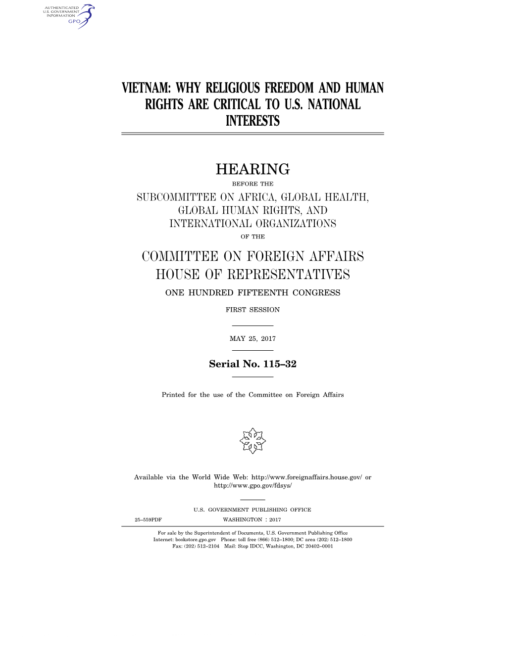 Vietnam: Why Religious Freedom and Human Rights Are Critical to U.S