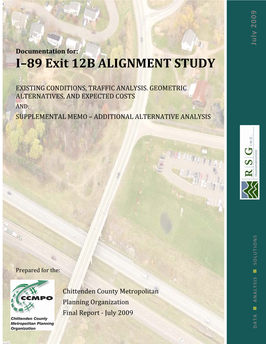 I–89 Exit 12B ALIGNMENT STUDY