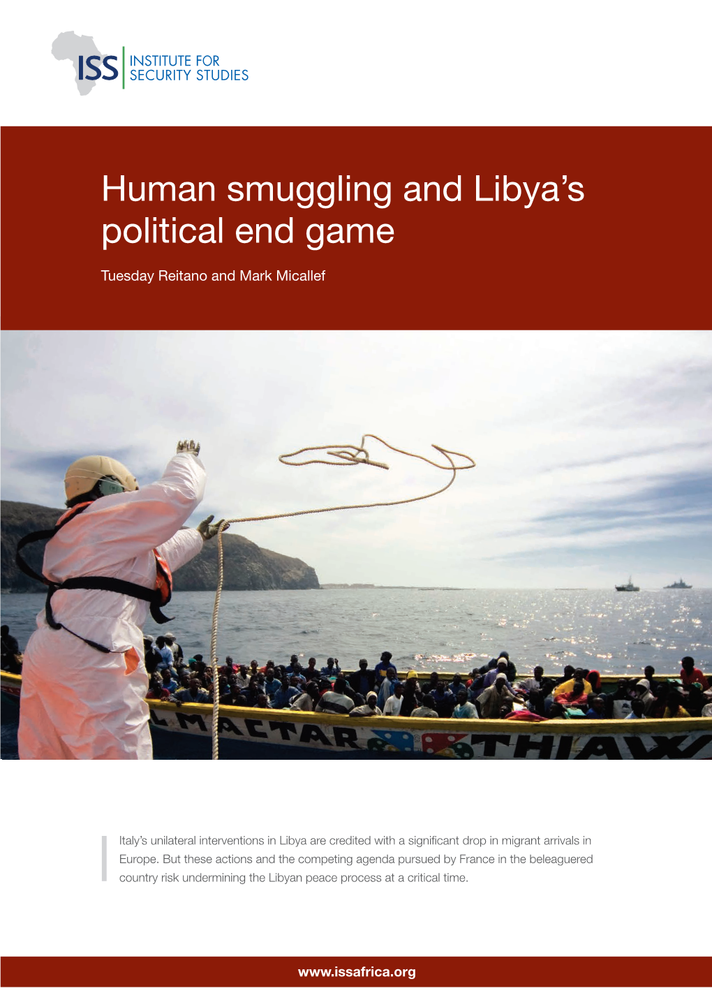 Human Smuggling and Libya's Political End Game