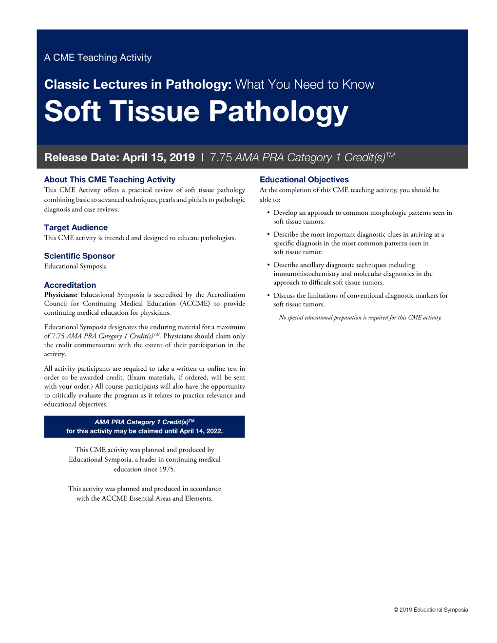 Soft Tissue Pathology