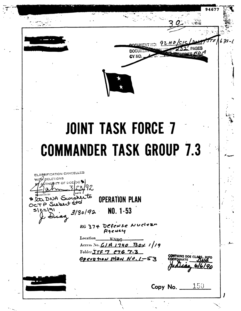 Joint Task Force 7, Commander Task