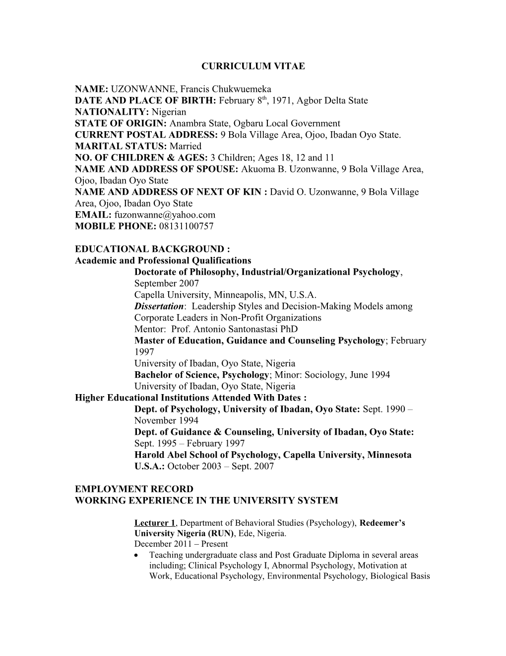 Curriculum Vitae s428