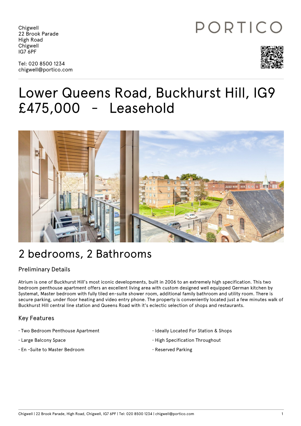 Lower Queens Road, Buckhurst Hill, IG9 £475,000