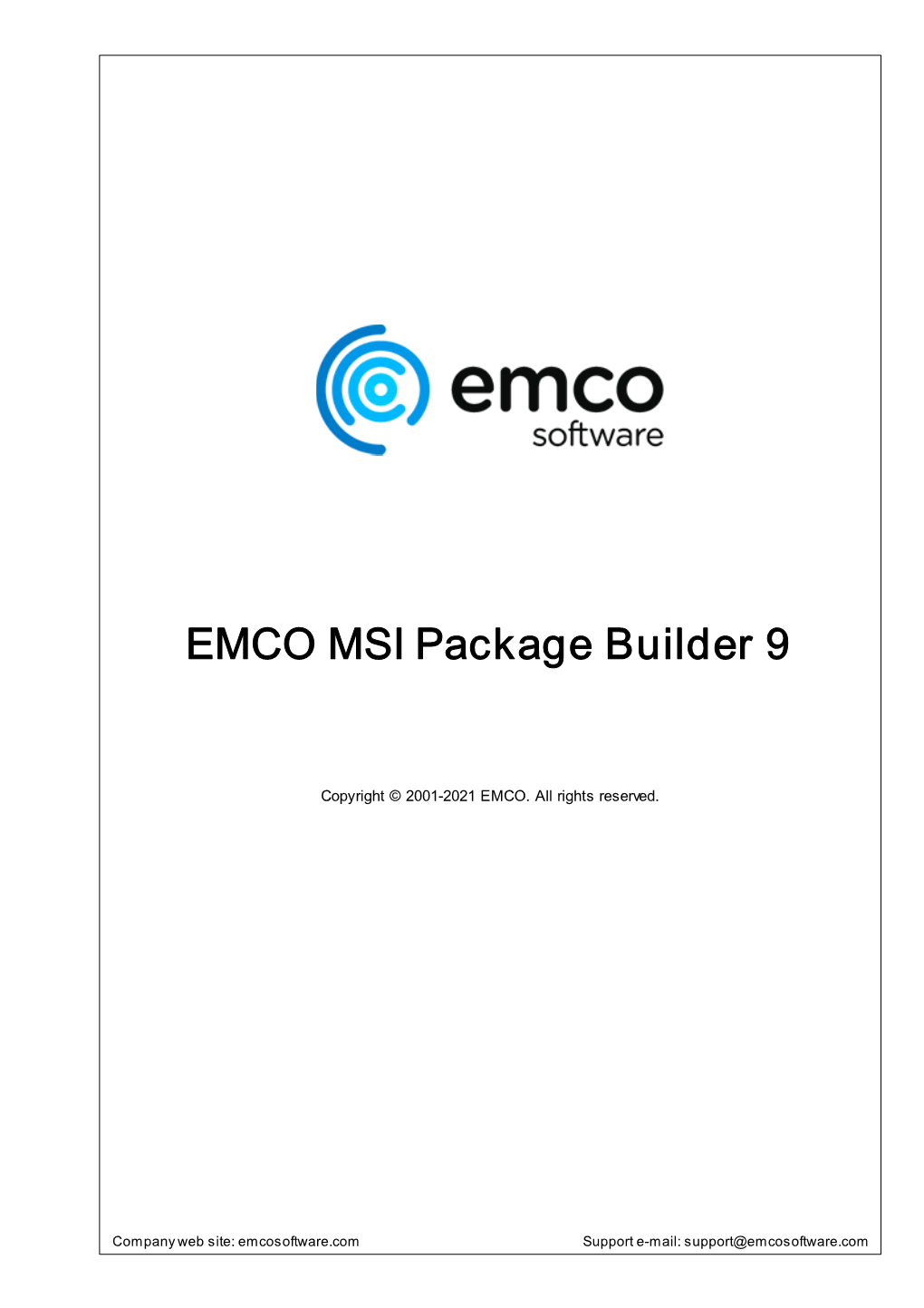 EMCO MSI Package Builder 9