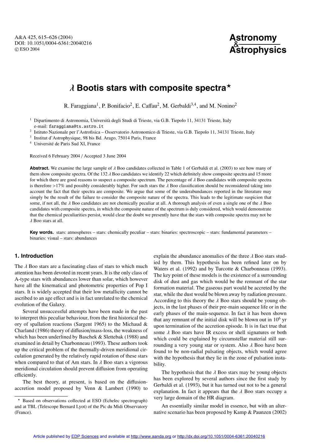 Bootis Stars with Composite Spectra