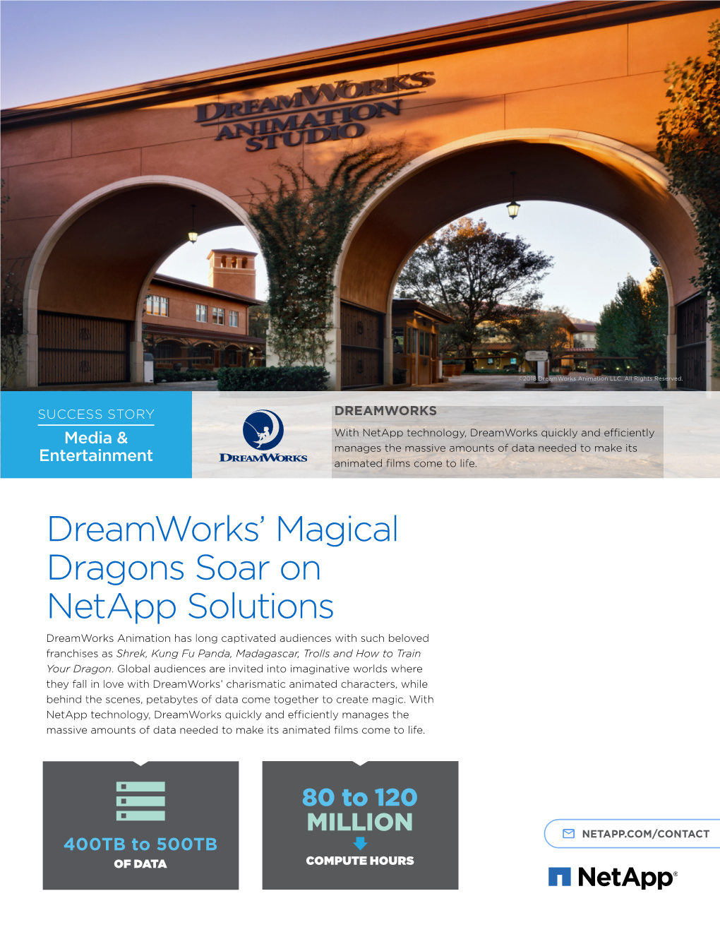 Dreamworks' Magical Dragons Soar on Netapp Solutions