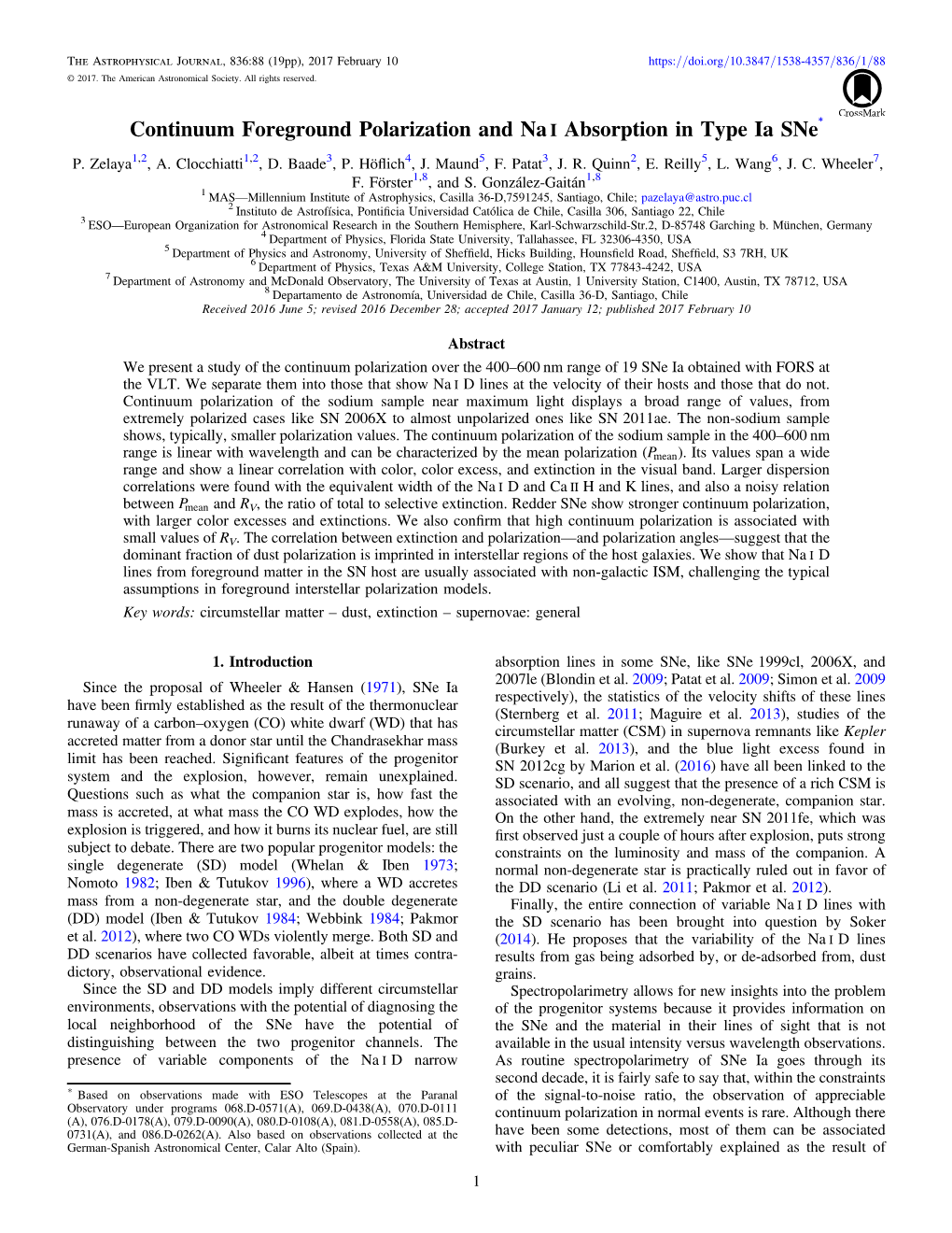 Continuum Foreground Polarization and Na I Absorption in Type Ia Sne