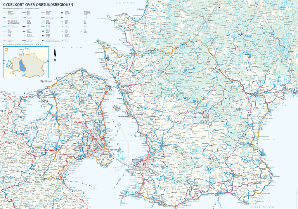 CYKELKORT ÖVER ÖRESUNDSREGIONEN Femlingen 165 Slättamåla Robstrup Trälshult Altabokå Lindhult Mastrup Villersø L