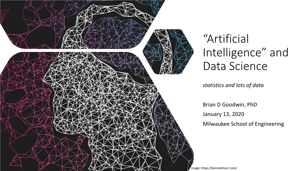 Artificial Intelligence” and Data Science