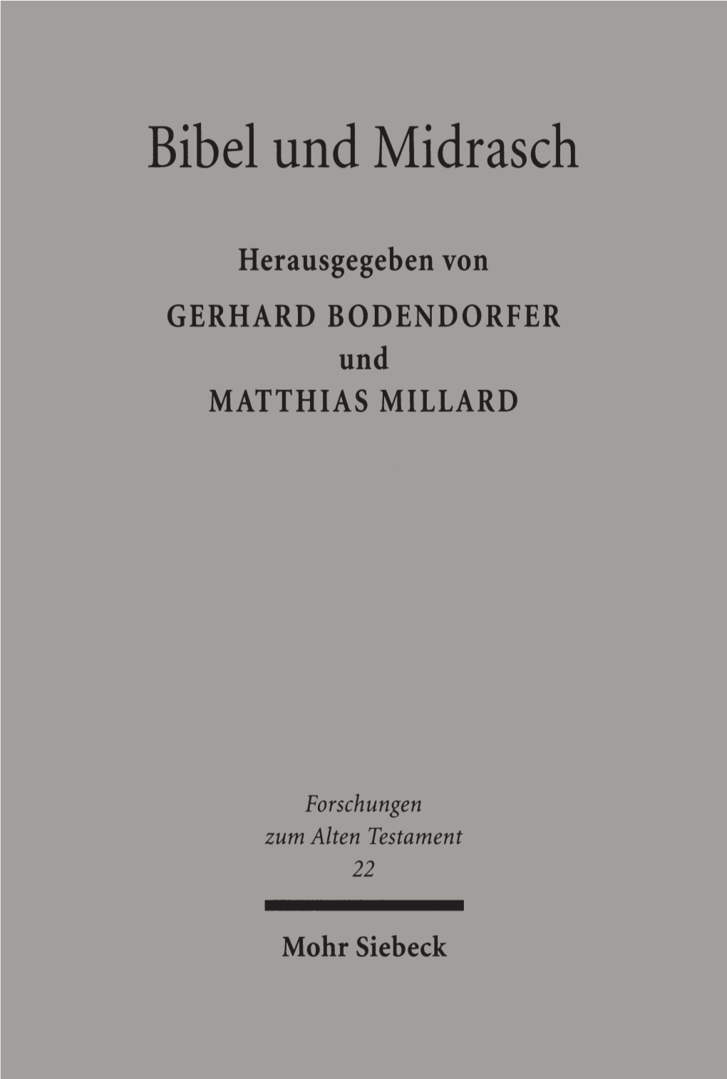 Bibel Und Midrasch