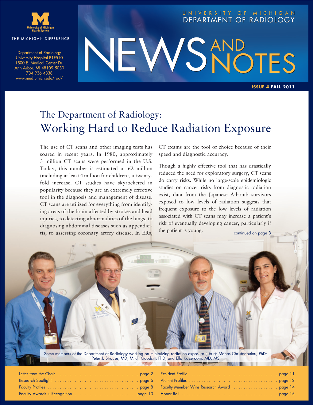 2011 Fall Radiology Newsletter