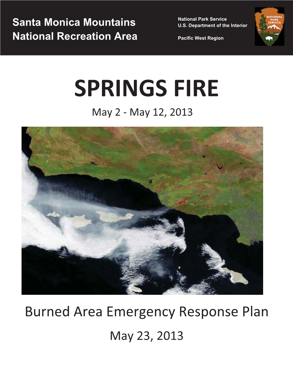 Springs Fire BAER Plan 2013