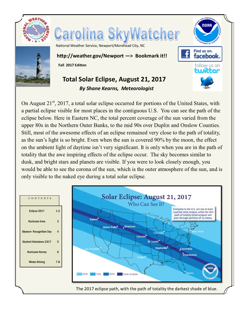 Total Solar Eclipse, August 21, 2017 by Shane Kearns, Meteorologist